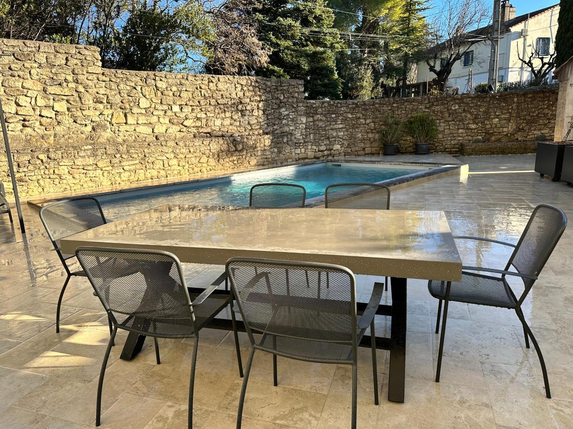 Appartement Avec Piscine Privee Dans Residence Pour 6 Personnes Uzès Kültér fotó
